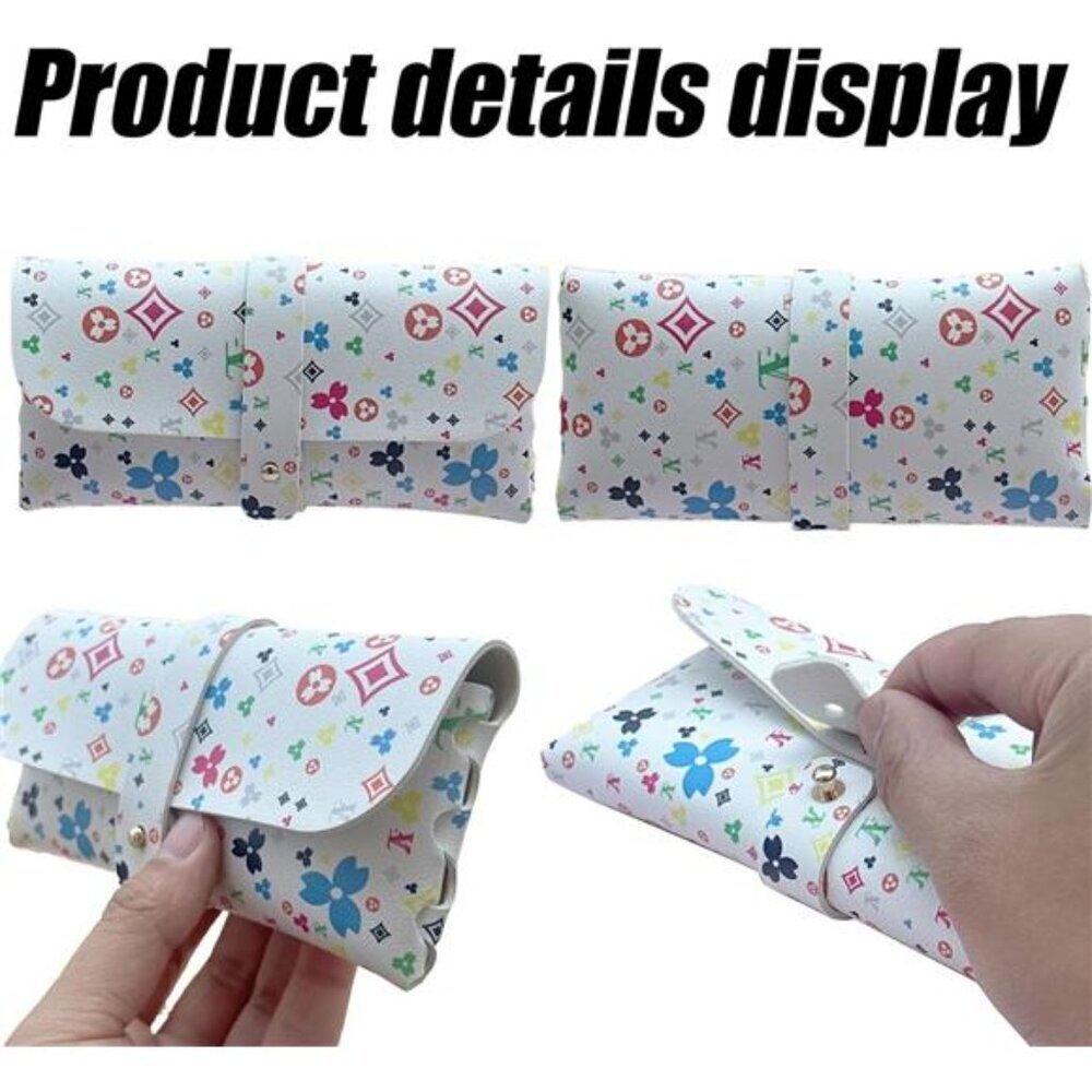 Glasses Storage Bag for Travel Soft Sunglasses Pouch Fashion Accessory - Picture 4 of 5